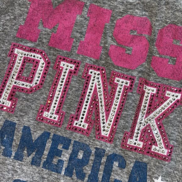 Victoria’s Secret PINK Tank Top Rhinestone Bling Miss PINK America - XS - Picture 4 of 7